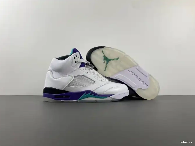 Cheap TBkick Air 5 Jordan Grape 136027-108 Retro (2013) 0607